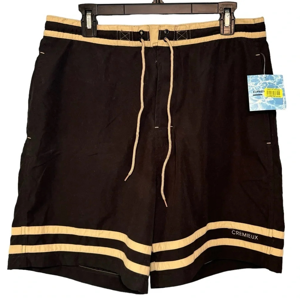 Daniel Cremieux Black Swim Shorts. 7 inch inseam NWT. Men’s Size Large